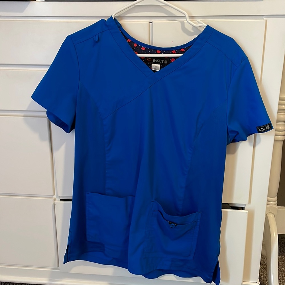Koi Basics Blue Scrub Set